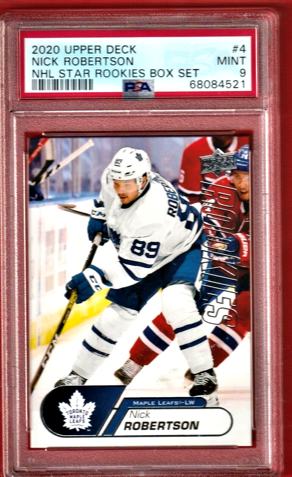 2020 Upper Deck NHL Star Rookies Box Set   Nick Robertson   ROOKIE #4 PSA 9 MINT