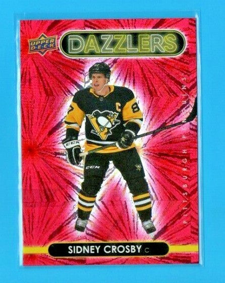 2021-22 Upper Deck Series 1 Red Dazzlers DZ-35 Sidney Crosby Pittsburgh Penguins