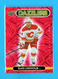 2021-22 Upper Deck Series 1 Red Dazzlers  #DZ-8 Elias Lindholm - Calgary Flames 