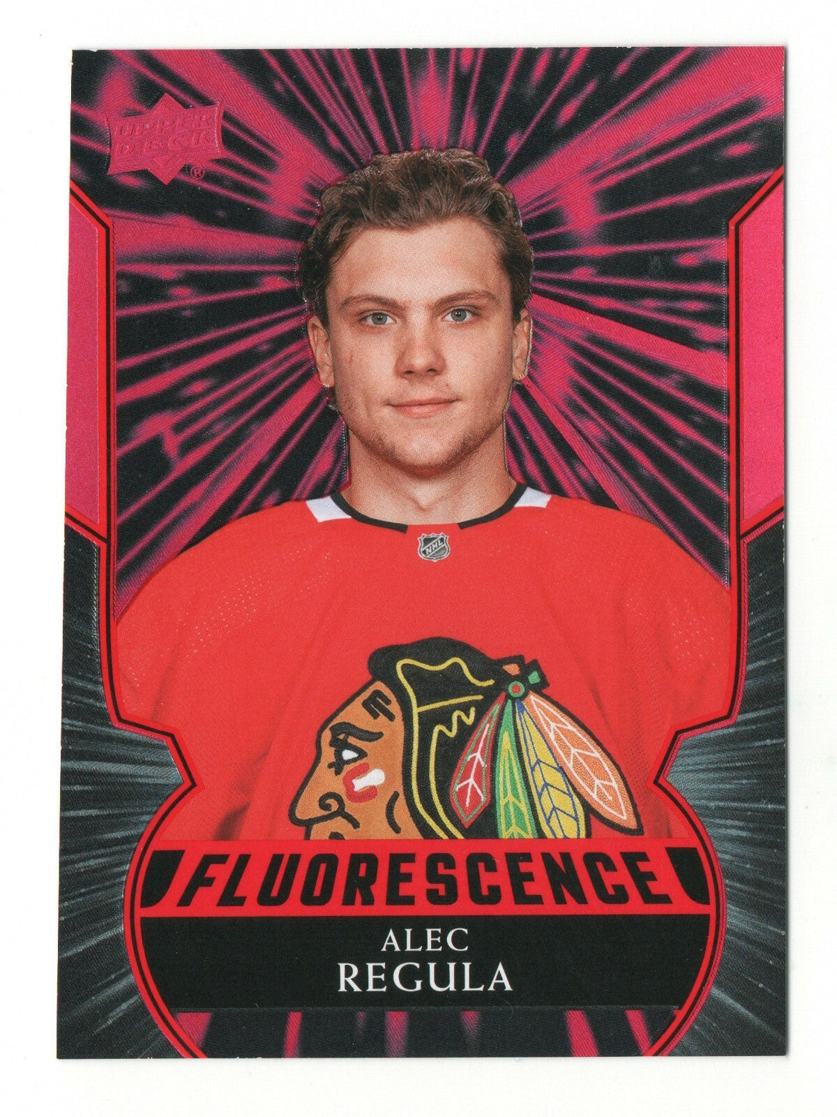 2020-21 UD Upper Deck SERIES 2 ALEC REGULA  RED FLUORESCENCE  F-31 Chicago