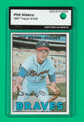 1967 Topps  -  Phil Niekro #456   -  Atlanta Braves     Pitcher  - MBA AUTHENTIC