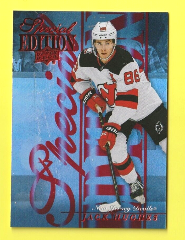 Jack Hughes   2023-24 UD Series 1  -  Special Edition Red    #SE-32   -   Devils