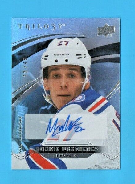 2021-22 Extended Series  Trilogy Auto #86 Nils Lundkvist 13/49 - New YorkRangers