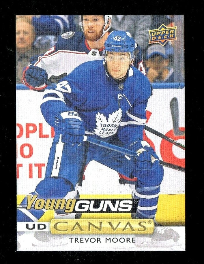 2019-20 Upper Deck Young Guns Canvas Trevor Moore #C216 Toronto Maple Leafs 