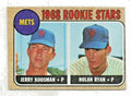 1968 TOPPS #177 NOLAN RYAN/JERRY KOOSMAN VG+ (RC) METS HOF 