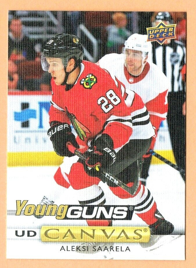 2019-20 Upper Deck - YOUNG GUNS CANVAS - Aleksi Saarela C92  Chicago Black Hawks
