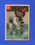 1954-55 Parkhurst Hockey #85 Larry Wilson Chicago Black Hawks Stats  Back  VG-EX
