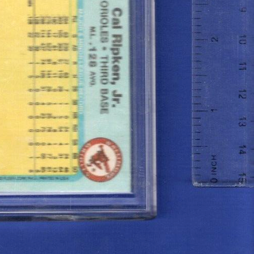 Cal Ripken Jr 2007 Hall Of Fame 1982 Fleer  Card #176 - GEM ELITE  10   PRISTINE