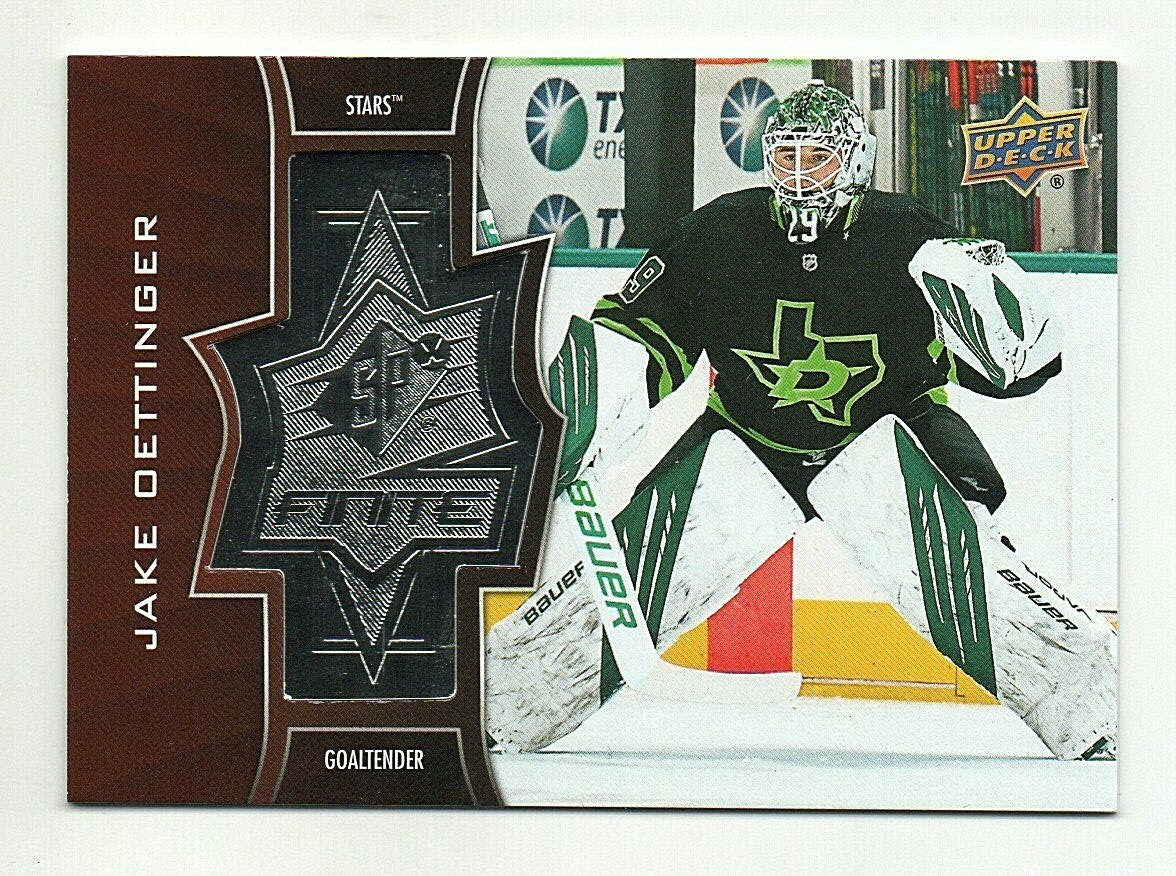 2020-21 UD Extended Series SPxFINITE  #SF-37 - Jake Oettinger  - 0270/2999 Stars