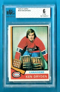 1974-75  Topps   Ken Dryden #155 Montreal Canadiens BVG 6 EX-MT