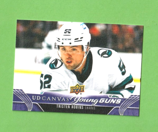 2023-24 Upper Deck Young Guns Canvas #C223 - Tristen Robins RC - SAN JOSE SHARKS