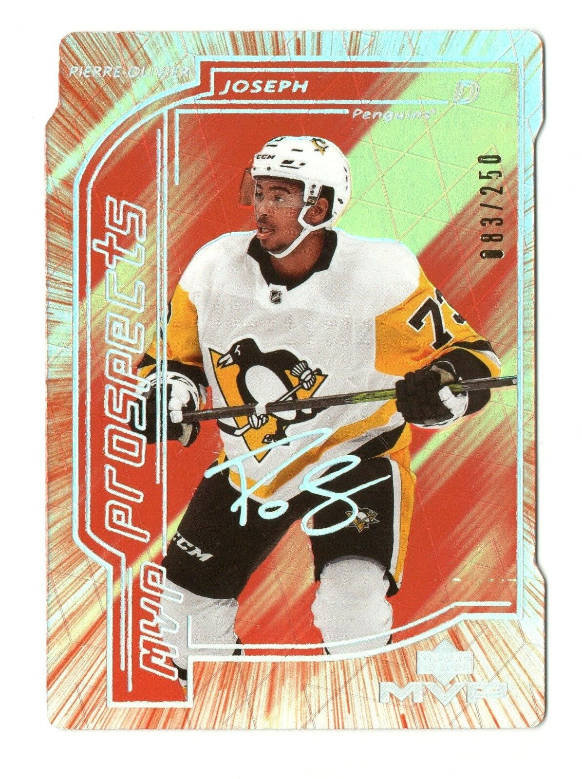 PIERRE-OLIVIER JOSEPH 2020-21 UD MVP Prospects Die Cut #083/250