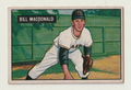 1951 Bowman   -  BILL MacDONALD   -  Pittsburgh Pirates  Rookie  #239  EX-NRMT