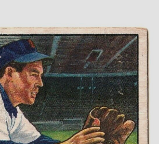 1951 Bowman  -  Eddy Lake   -  Detroit Tigers #140   G-VG.