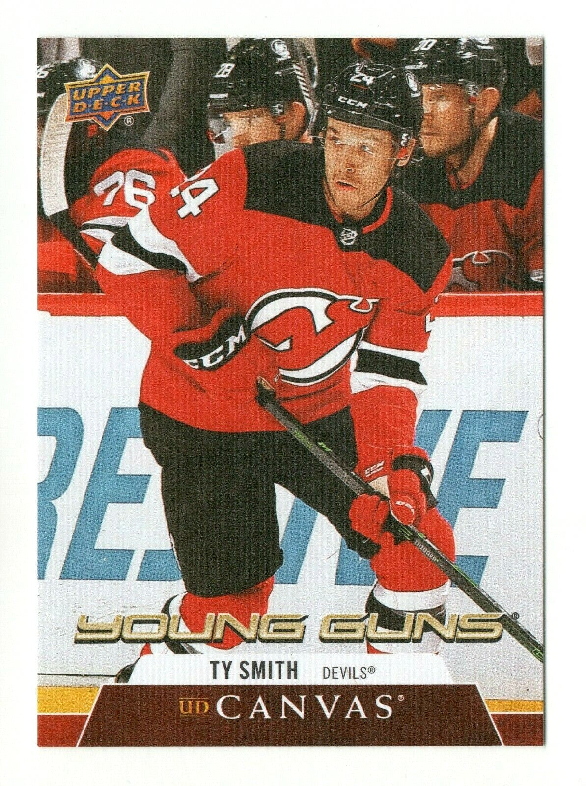  Ty Smith 2020-21 Upper Deck Series 2 YOUNG GUNS CANVAS Rookie #C214 DEVILS