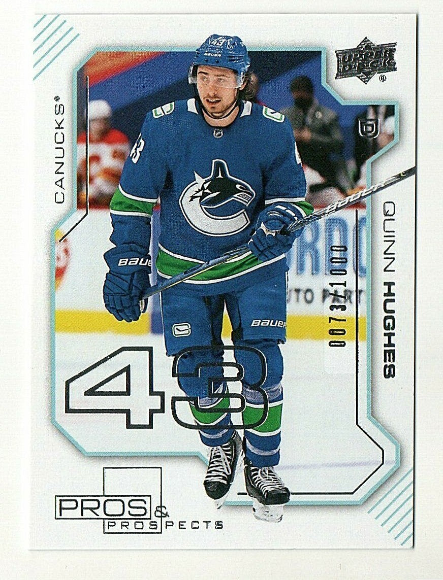 2020-21 Upper Deck  Pros and Prospects #PP-8 - Quinn Hughes - 0073/1000  Canucks