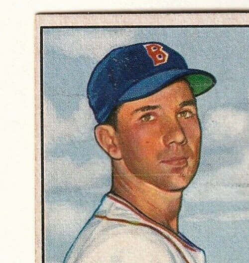 1951 Bowman #164  -  Bill Wight  -  Pitcher  -  Boston Red Sox  EX-NRMT