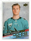 2020-21 UD EXTENDED YOUNG GUNS Exclusives  RC # 711 FREDRIK HANDEMARK  - 058/100