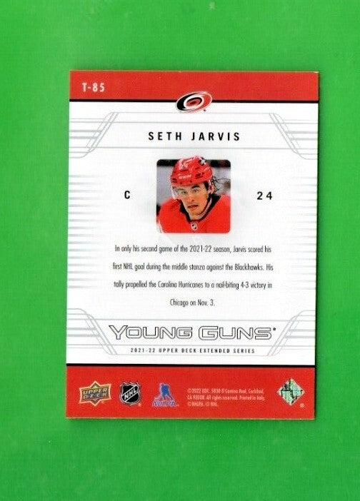 2021-22 Upper Deck Extended 2006-07 Retro Young Guns Seth Jarvis #T-85