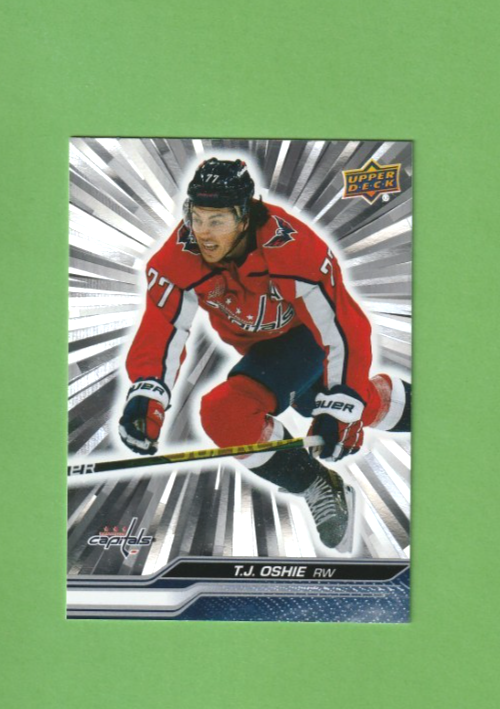 2023-24 UD Series 2 -   Washington Capitals -  T.J. Oshie  - Outburst card #438