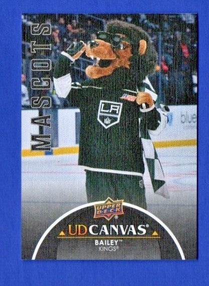 2021-22 Extended Series UD Canvas Black Mascots #C404 Bailey - Los Angeles Kings
