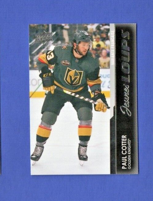 Paul Cotter 2021/22 Upper Deck Young Guns Jeunes Loups Rookie  #476 Vegas 