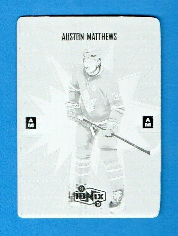 2020-21 Extended Series Ionix HoloGrFX Printing Plate Black 1/1 Auston Matthews 