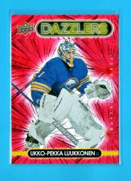 2021-22 Upper Deck Series 1 Red Dazzlers  #DZ-6  Ukko-Pekka Luukkonen  Sabres