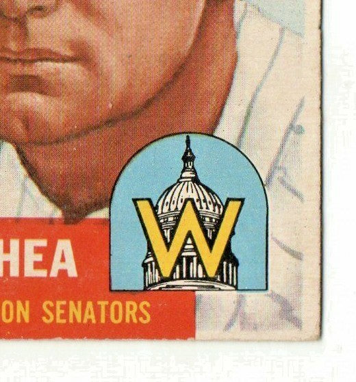 1953 Topps Baseball Card #164 - Frank Shea -  Washington Senators - VG-EX