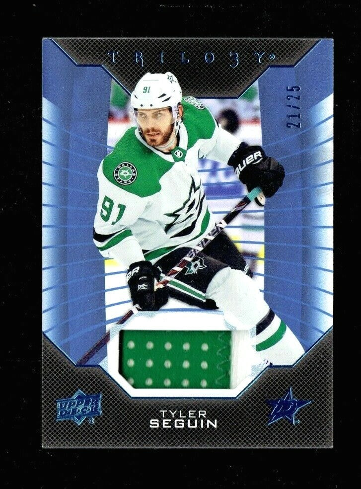 2019-20 Trilogy Blue  Foil Material Relics - 2 COLOR - TYLER SEGUIN #11-- 21/25