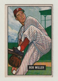 1951 Bowman  #220  -   BOB MILLER  -  Philadelphia Phillies   -  EX