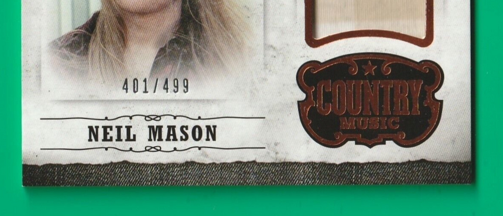 2014 Panini Country Music Musician Materials #MNM Neil Mason 401/499