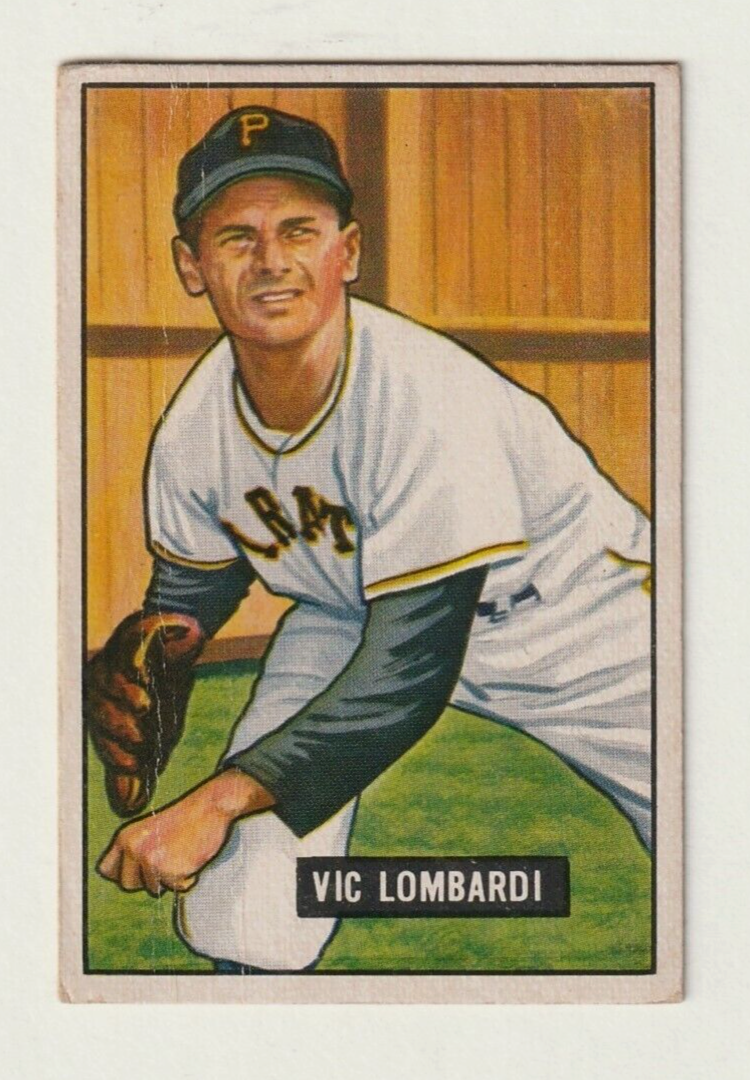 1951 Bowman #204   -   Vic Lombardi  -  Rookie  -  Pittsburgh Pirates
