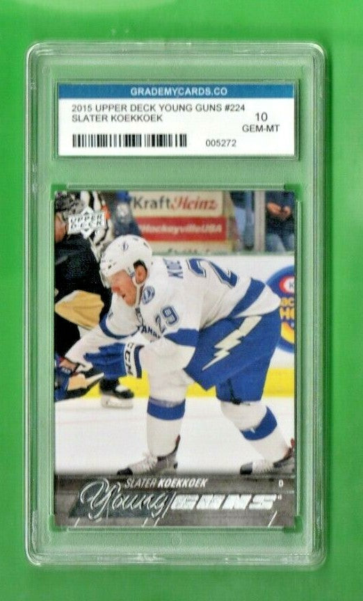 Slater Koekkoek Young Guns Rookie Upper Deck Series 1 2015/16 #224 GEM MINT 10