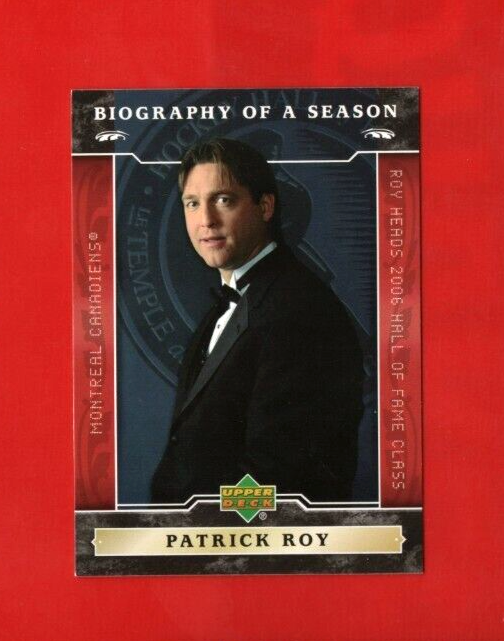 2006-07 Upper Deck Biography of a Season #BOS7  Patrick Roy - Montreal Canadiens