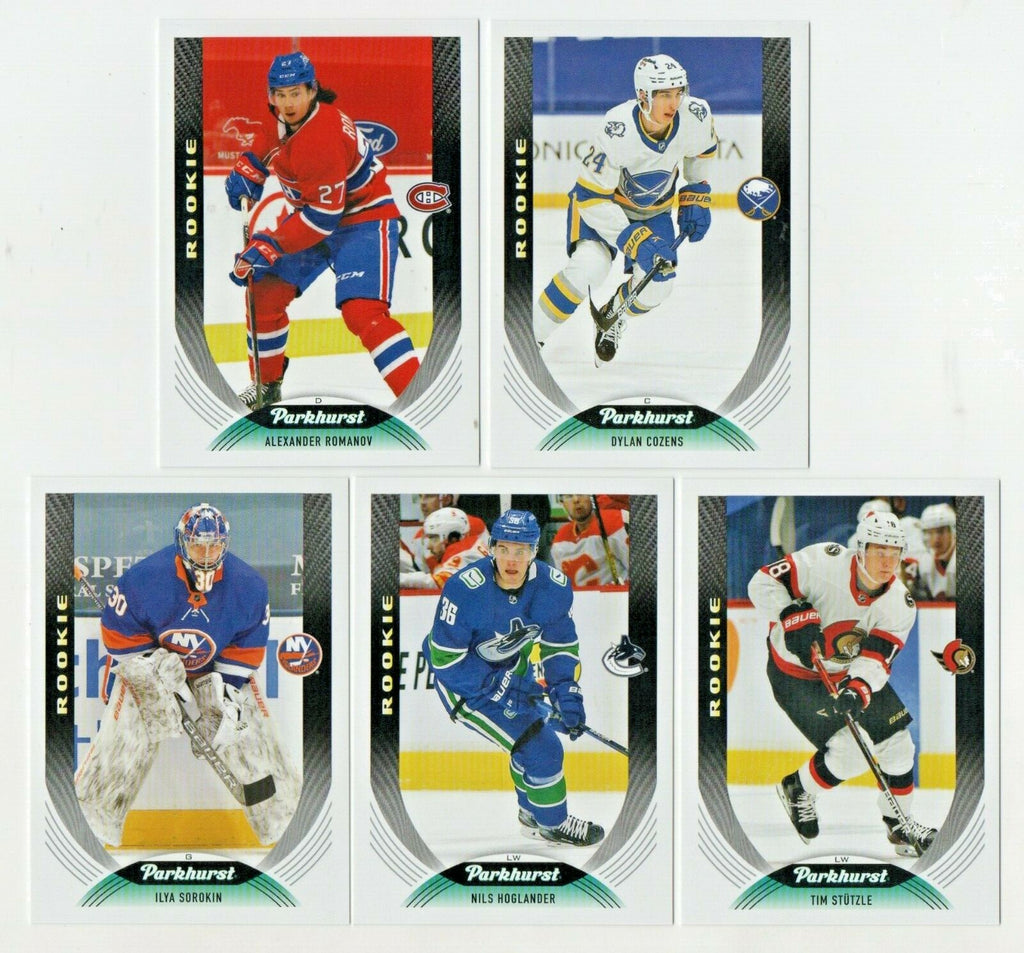 2020-21 UPPER DECK PARKHURST XRC BASE ROOKIE RC COMPLETE SET REDEMPTION  RARE