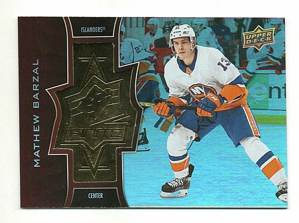 2020-21 Upper Deck Extended SPx Finite SF-19 Mathew Barzal - Gold Radiance  /299