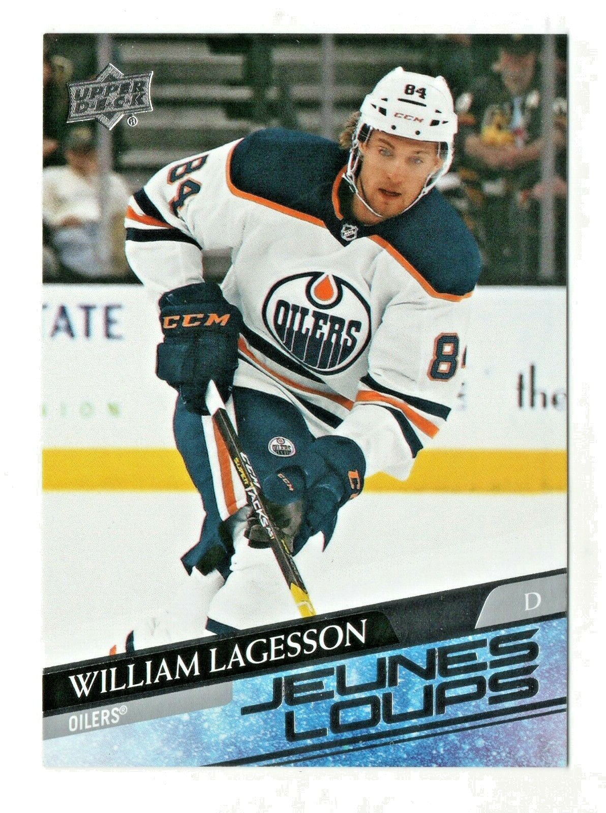 2020-21 UPPER DECK SERIES 2 JEUNES LOUPS  -  WILLIAM LAGESSON #479  MINT- Oilers