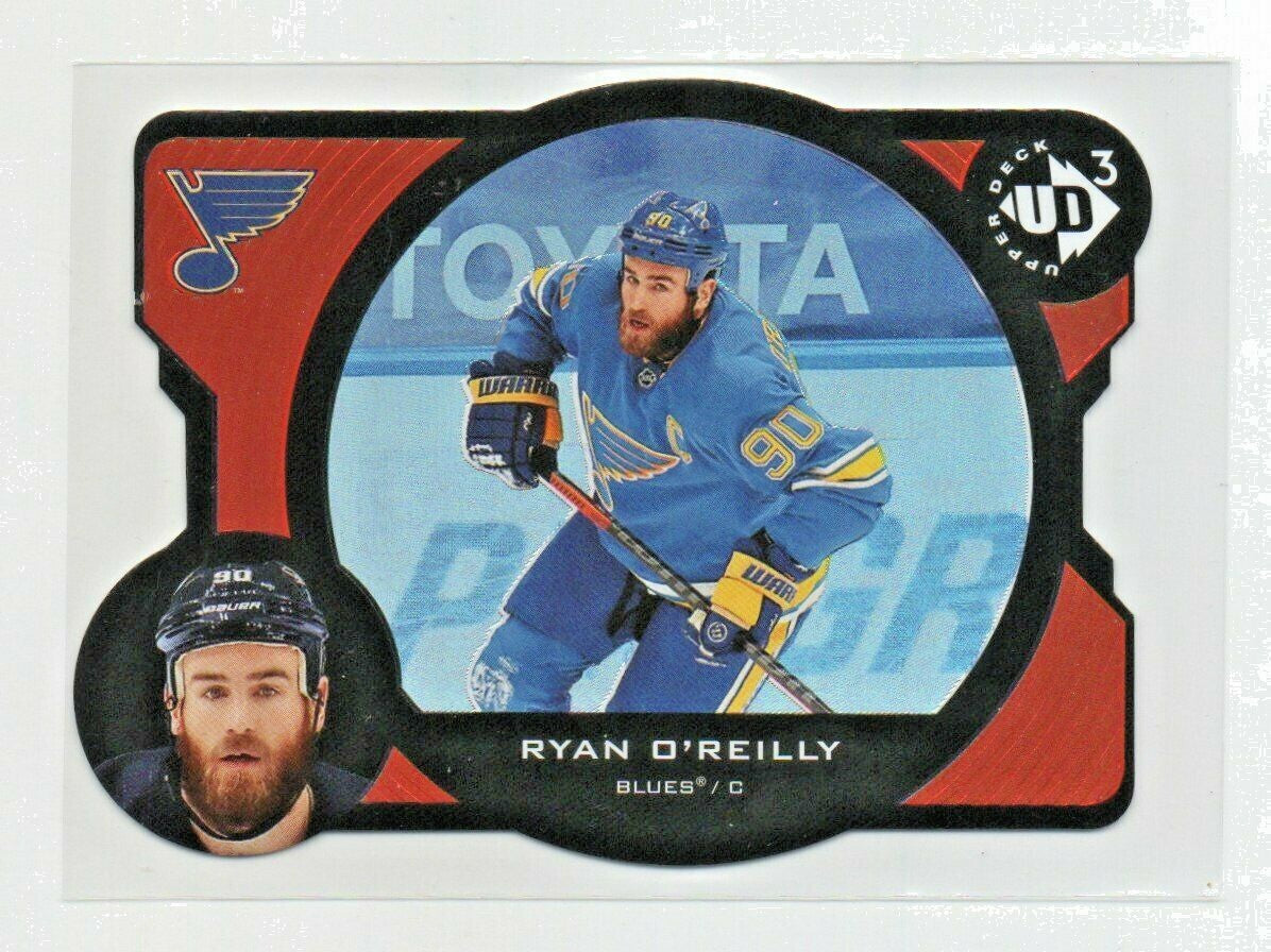 2020-21 UD Extended RYAN O'REILLY- DIE CUT INSERT #UD3-21 Blues  0559/1000