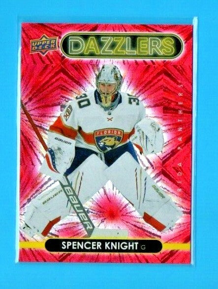 2021-22 Upper Deck Series 1 Red Dazzlers Rookie #DZ-21 Spencer Knight - Panthers