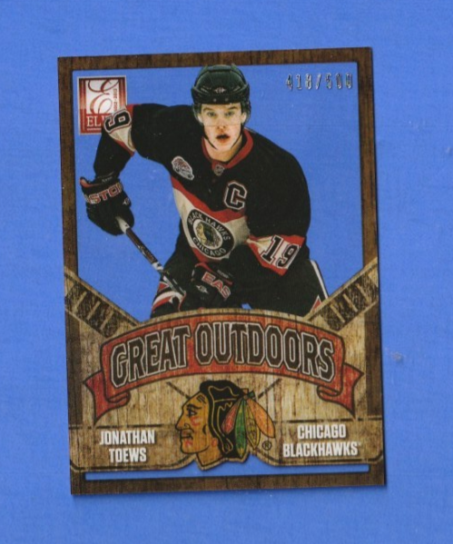 2012 Panini Rookie Anthology Elite Great Outdoors 418/500 Jonathan Toews #GO-10