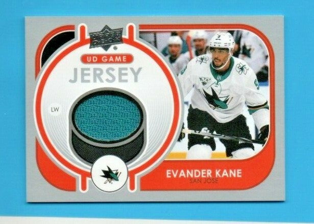 Evander Kane Ud Game Jersey 2021-22 GJ-EK San Jose Sharks - Oilers - Aqua