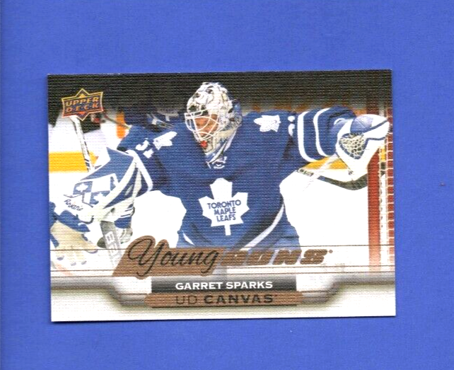 GARRET SPARKS 15/16 Upper Deck UD Young Guns Rookie #C228 Canvas SP  Maple Leafs