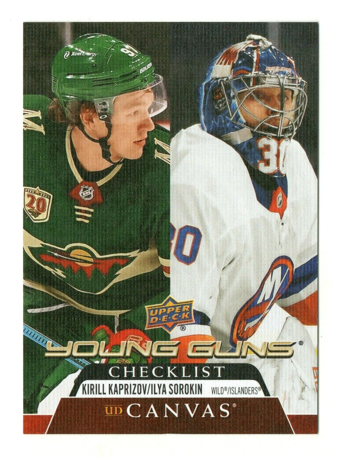 2020-21 UD Canvas Young Guns Checklist C240 KAPRIZOV/ SOROKIN -20/21 Upper Deck
