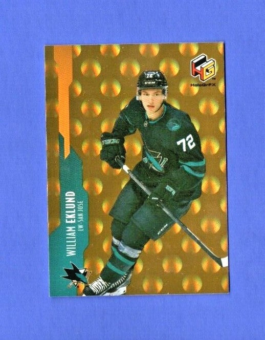 2021-22 Upper Deck Extended Series Hologrfx GOLD HG-10 William Eklund -  Sharks