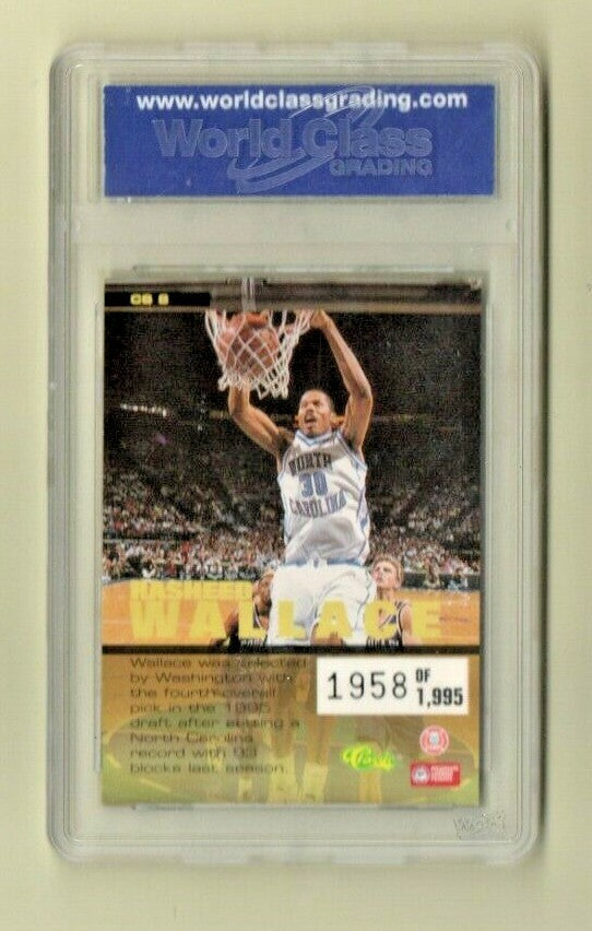 1995 Classic 5 Sport Standouts  -  Rasheed Wallace #CS8 Rookie 1958 of 1995 RARE