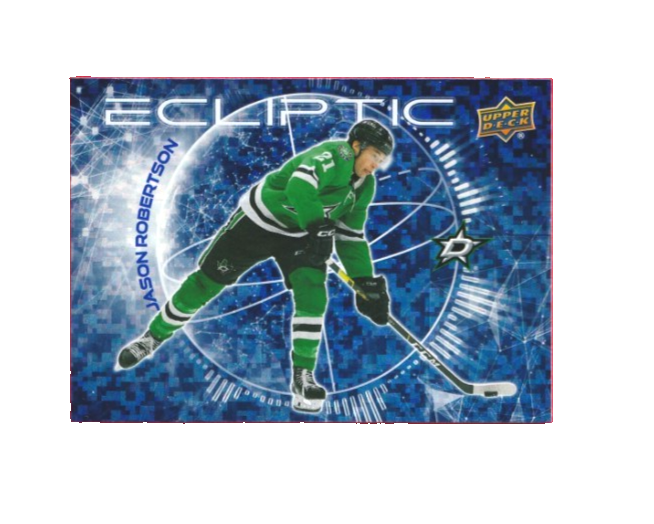 2023-24 Upper Deck Ecliptic Sparkle Blue #EC-11 - Jason Robertson - Dallas Stars