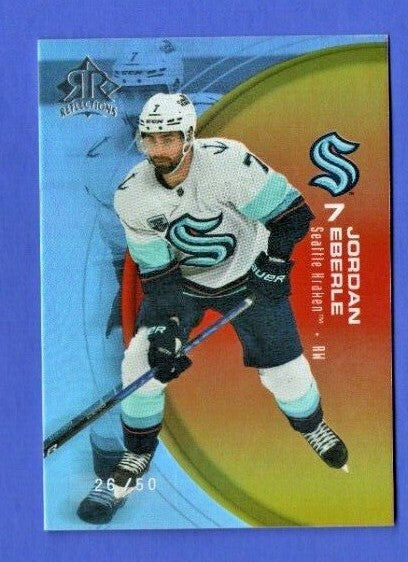 Jordan Eberle 2021-22 Upper Deck Extended Reflections Gold  #26/50    Kraken #32