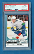 2017 Upper Deck Brock Boeser Young Guns RC Vancouver Canucks Rookie #247 PSA 10 