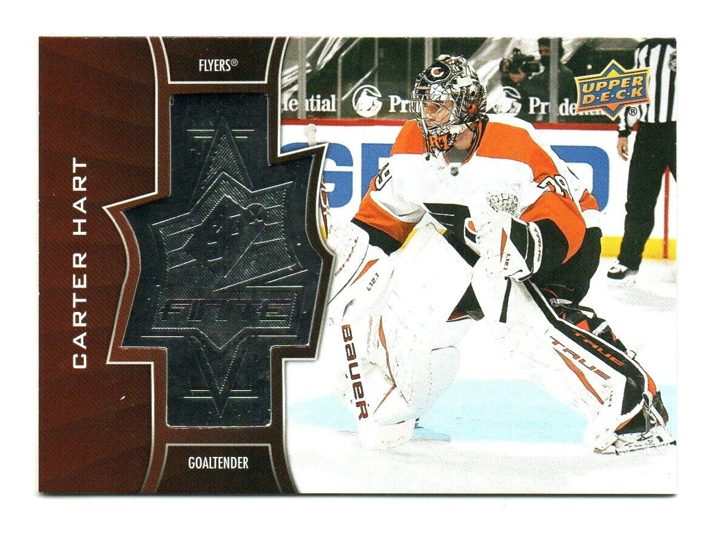 2020-21 UD Extended Series Carter Hart SPx Finite  #SF-22 #'D 1180/2999 - Flyers